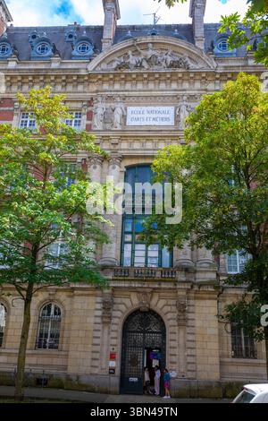 France, hauts de France, Nord, Lille. ecole nationale supérieure des Arts et Metiers Banque D'Images