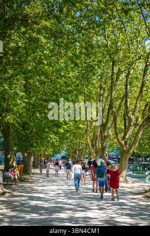 France, Auvergne-Rhône-Alpes, haute-Savoie, Annecy. Lac d'Annecy Banque D'Images