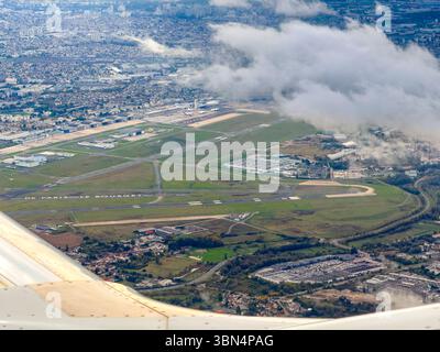 Paris, ile-de-France, vue aérienne de l'aéroport, Paris, le Bourget Banque D'Images