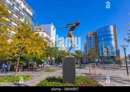 France, Ile-de-France, hauts-de-Seine. Clichy-sur-Seine. Place des Nations Unies Banque D'Images
