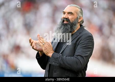 Paris, France. 28 juin 2025. Sébastien Chabal lors du match final du Top 14 de rugby à xv français stade Toulousain de Toulouse VS Union Bordeaux Begles UBB au stade de France à Paris, France le 28 juin 2025. Crédit : Victor Joly/Alamy Live News Banque D'Images