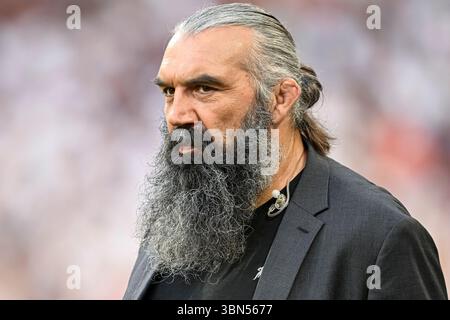 Paris, France. 28 juin 2025. Sébastien Chabal lors du match final du Top 14 de rugby à xv français stade Toulousain de Toulouse VS Union Bordeaux Begles UBB au stade de France à Paris, France le 28 juin 2025. Crédit : Victor Joly/Alamy Live News Banque D'Images
