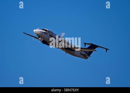 Sky Harbor Airport 6-14-2025 Phoenix AZ États-Unis Ameriflite Beechcraft 1900C N347AF départ de Phoenix Sky Harbor Intl. Aéroport. Banque D'Images