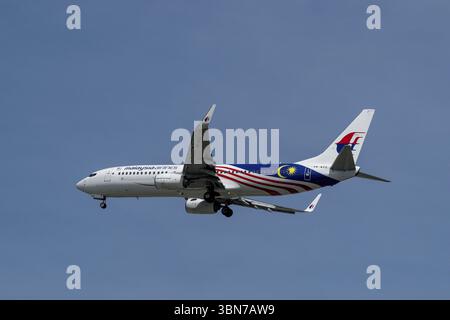 Avion Malaysia Airlines, 9M-MXG, Boeing 737-800 Banque D'Images