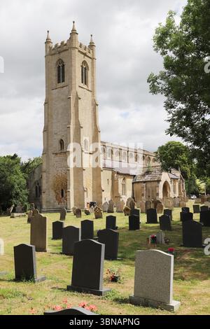 Église St John the Baptist, Terrington St John, Norfolk, Angleterre Banque D'Images