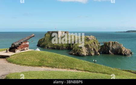 St Catherine's Fort on Catherine's Island, Tenby, Pembrokeshire, Wales, UK Banque D'Images