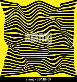 Fond abstrait d'art optique. Design moderne, texture graphique. Illusion d'optique. Illustration de Vecteur