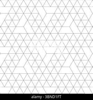 Motif abstrait de triangle noir et blanc, vecteur de motif géométrique. Illustration vectorielle moderne pour carte de voeux, couverture, flyer, papier peint. Résumé t Illustration de Vecteur