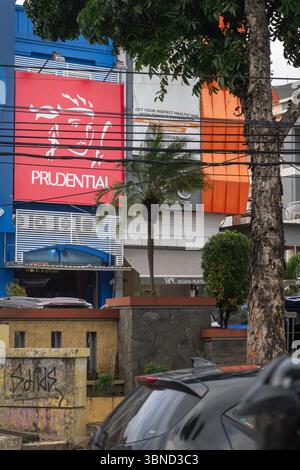 Jakarta, Indonésie - 30 janvier 2025 : bâtiment Prudential à Bintaro Jaya Banque D'Images