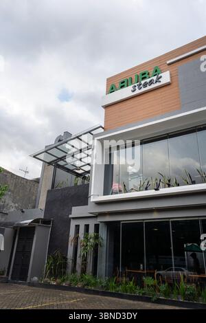 Jakarta, Indonésie - 30 janvier 2025 : steak d'Abuba au Bintaro Jaya Banque D'Images