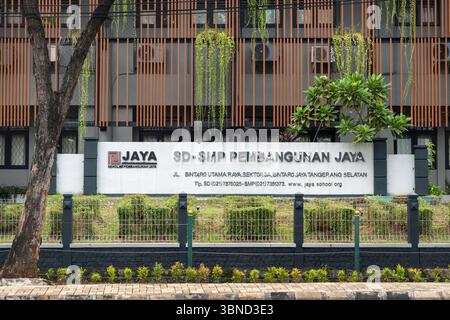 Jakarta, Indonésie - 30 janvier 2025 : école Pembangunan Jaya à Bintaro Jaya Banque D'Images