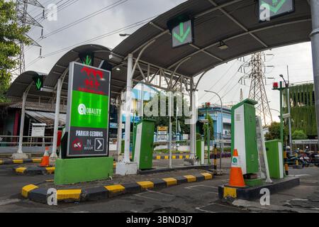 Jakarta, Indonésie - 30 janvier 2025 : parking à Bintaro Plaza Banque D'Images