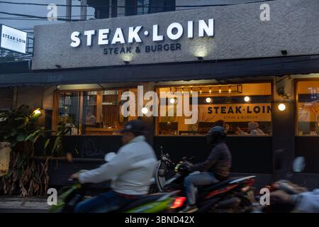 Jakarta, Indonésie - 30 janvier 2025 : Steak loin restaurant au Bintaro Jaya Banque D'Images