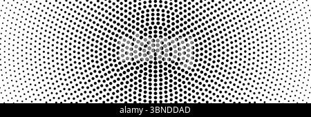 demi-teinte horizontale de la conception de cercle d'étalement noir pour le motif et l'arrière-plan. Illustration de Vecteur