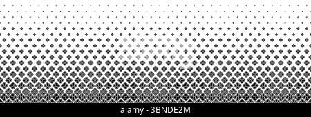 demi-teinte horizontale de belle fleur noire pour motif et arrière-plan. Illustration de Vecteur