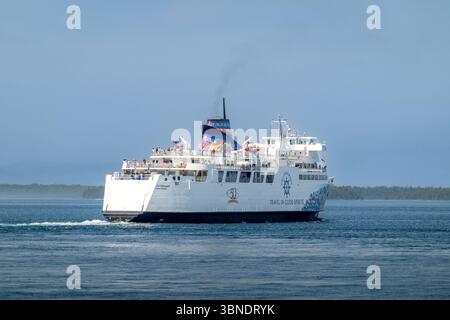 Mme Chi-Cheemaun ferry Owen Sound Transportation Company A Crown Corporation Ontario Government, Tobermory Ontario, Canada, photo stock Banque D'Images