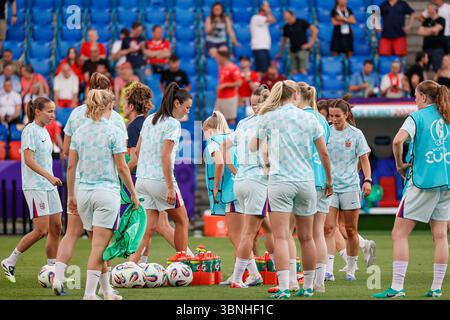 Bâle, Suisse. 03 juillet 2025. Suisse vs Norvège, Championnat d'Europe de football de l'UEFA à Bâle, Suisse, 02 juillet 2025 crédit : Agence photo indépendante/Alamy Live News Banque D'Images