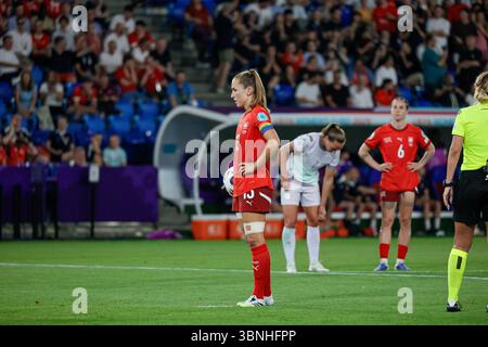 Bâle, Suisse. 03 juillet 2025. Suisse vs Norvège, Championnat d'Europe de football de l'UEFA à Bâle, Suisse, 02 juillet 2025 crédit : Agence photo indépendante/Alamy Live News Banque D'Images