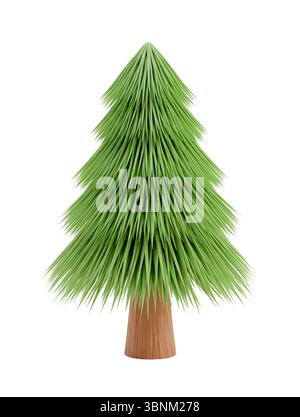 Rendu 3D minimaliste de pin dans un rendu doux et lisse Banque D'Images