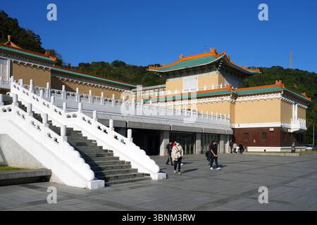 TAIPEI, TAÏWAN -12 janvier 2025- vue du Musée national du Palais, Musée du Palais de taipei, dans la ville de Taipei, la capitale de Taïwan. Banque D'Images