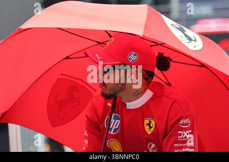 Red Bull Ring, 29 juin 2025. Formule 1 MSC croisières Grand Prix d'Autriche 2025. Photo : Lewis Hamilton (GBR) de la Scuderia Ferrari HP © Piotr Zajac/Alamy Live News Banque D'Images