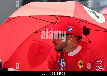 Red Bull Ring, 29 juin 2025. Formule 1 MSC croisières Grand Prix d'Autriche 2025. Photo : Lewis Hamilton (GBR) de la Scuderia Ferrari HP © Piotr Zajac/Alamy Live News Banque D'Images