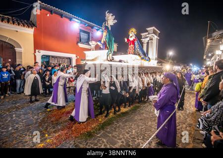 Semana Santa en la Antigua Guatemala célébrations de la semaine Sainte à Antigua Guatemala Banque D'Images