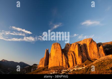 Mallos de Riglos, Riglos, de la Hoya, Huesca, Espagne Banque D'Images