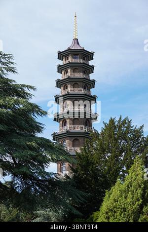 The Great Pagoda at Kew Gardens, Londres Angleterre Royaume-Uni Banque D'Images