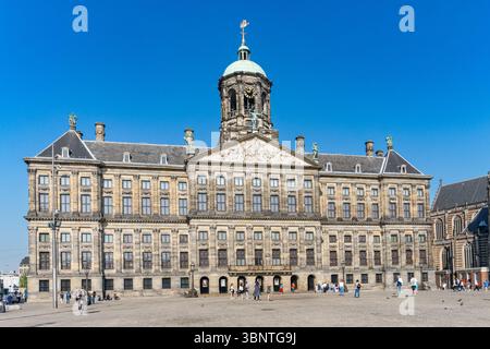 Le Palais Royal Amsterdam sur la place du Dam à Amsterdam, pays-Bas Banque D'Images