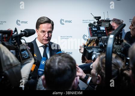 Déclaration du Secrétaire général de l'OTAN, Mark Rutte, à la Conférence de Munich sur la sécurité Banque D'Images
