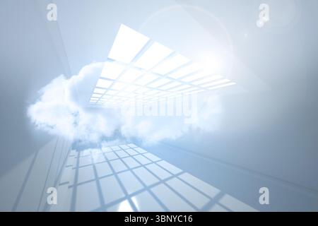 Prix avec nuage holographique Banque D'Images