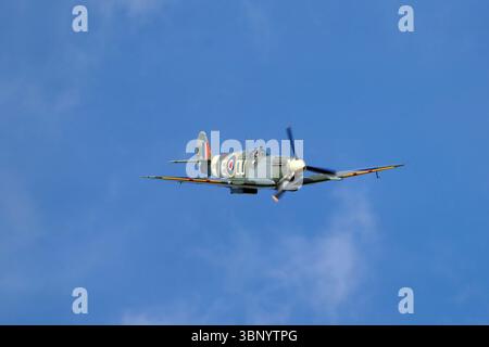 Supermarine Spitfire Vc au Shuttleworth Collection Festival of Flight Air Show 2025 Banque D'Images
