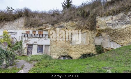 Amboise, France -16 octobre 2019 : pittoresque petite grotte à Ambose en France, Amboise, Frankrijk Banque D'Images