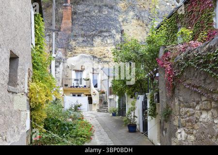Amboise, France -16 octobre 2019 : pittoresque petite grotte à Ambose en France, Amboise, Frankrijk Banque D'Images
