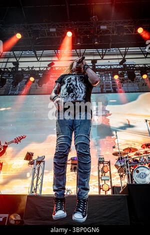 Dream Theater se produit au Lucca Summer Festival 2025 Banque D'Images