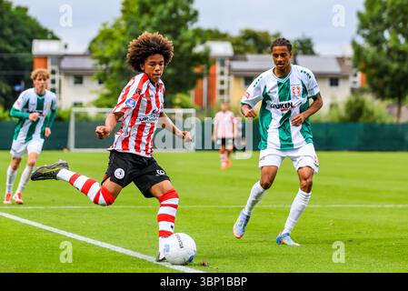 ROTTERDAM , 05-07-2025 , terrain d'entraînement Nieuw Terbregge , saison 2025 / 2026 , football néerlandais Eredivisie , Sparta Rotterdam - FC Dordrecht (amical), joueur de Sparta Gennaro Wijks Banque D'Images