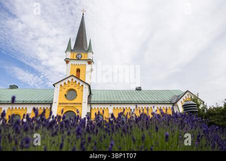 Église de Borgholm (suédois : Borgholms kyrka), Borgholm, Suède. Banque D'Images