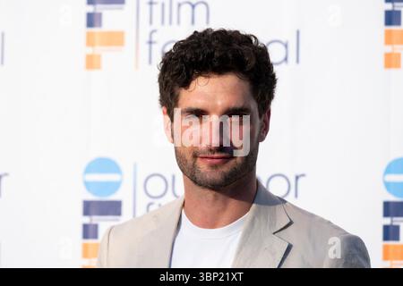 San Valentino Torio, Italie. 04 juillet 2025. Luca Turco assiste à la photocall le 2e jour du ''Festival du film en plein air 2025'' à San Valentino Torio, Salerne, Italie, le 4 juillet 2025. (Photo de Francesco Luciano/NurPhoto) crédit : NurPhoto SRL/Alamy Live News Banque D'Images