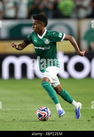 Philadelphie, États-Unis. 4 juillet 2025. Estêvão de Palmeiras lors de la Coupe du monde des clubs se Palmeiras vs Chelsea au Lincoln Financial Field, Philadelphie. Le crédit photo devrait se lire comme suit : David Klein/Sportimage crédit : Sportimage Ltd/Alamy Live News Banque D'Images
