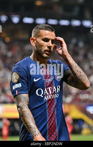 Atlanta, Vereinigte Staaten. 05 juillet 2025. im Bild Lucas HERNANDEZ (Paris SG 21) nach seiner roten Karte/Einzelfoto/Freisteller/FIFA Club World Cup : Paris Saint Germain - FC Bayern Muenchen, Mercedes Benz Stadium AM 05.07.2025/PAS EN VENTE AUX Etats-Unis/dpa/Alamy Live News Banque D'Images