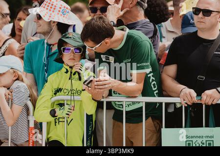 2025 Tour de France crédit image : PelotonPix / Dave Dodge Photography Banque D'Images