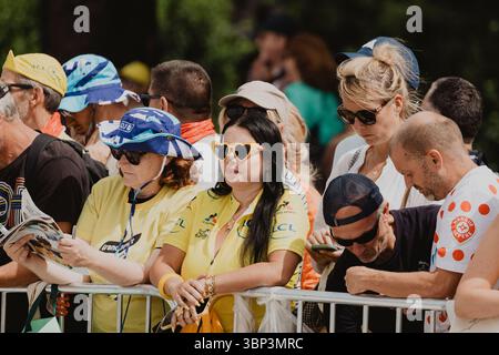 2025 Tour de France crédit image : PelotonPix / Dave Dodge Photography Banque D'Images
