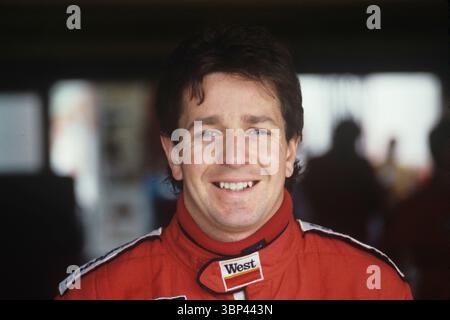 Martin John Brundle en 1987 ancien pilote de formule 1. Commentateur pour ITV Sport de 1997 à 2008, la BBC de 2009 à 2011 et Sky S. Banque D'Images