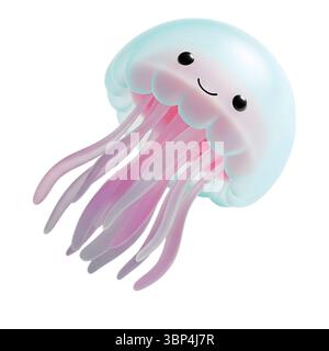 Rendu 3D minimaliste dans un rendu doux et lisse Banque D'Images