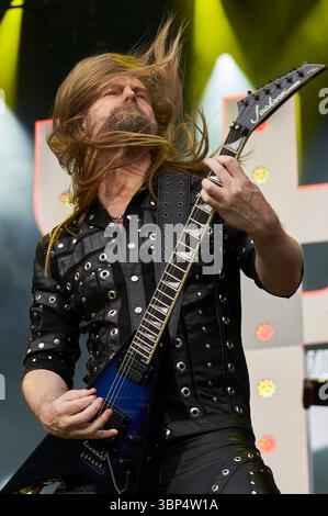 Andy Sneap von Judas Priest live beim 'Scorpions & Friends Coming Home'-Jubiläumskonzert in der Heinz von Heiden Arena. Hanovre, 05.07.2025 Banque D'Images