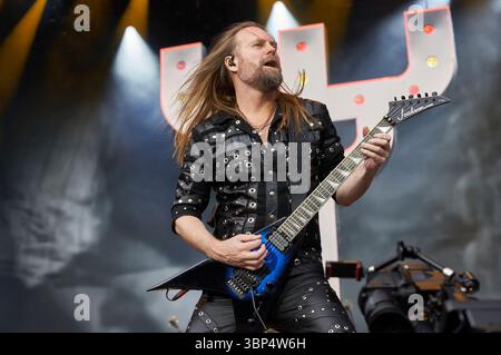 Andy Sneap von Judas Priest live beim 'Scorpions & Friends Coming Home'-Jubiläumskonzert in der Heinz von Heiden Arena. Hanovre, 05.07.2025 Banque D'Images