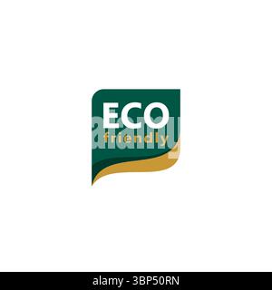 Vecteur de conception d'étiquette écologique. Logo des aliments biologiques Illustration de Vecteur