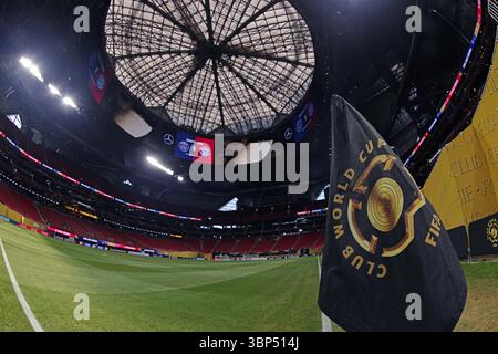 5 juillet 2025 ; Atlanta, Géorgie, États-Unis : vue générale du stade Mercedes-Benz avant les quarts de finale de la Coupe du monde des clubs FIFA 2025, au stade Mercedes-Benz Banque D'Images