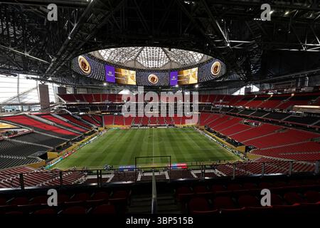 5 juillet 2025 ; Atlanta, Géorgie, États-Unis : vue générale du stade Mercedes-Benz avant les quarts de finale de la Coupe du monde des clubs FIFA 2025, au stade Mercedes-Benz Banque D'Images